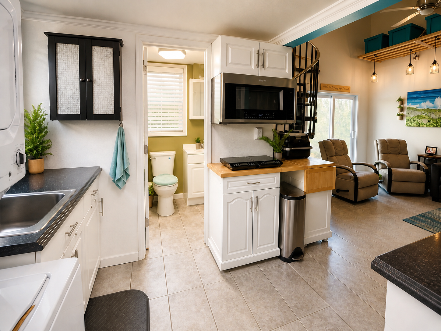 Interior Entrance Kitchen